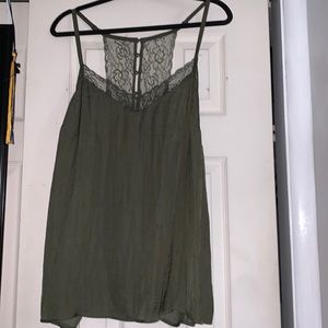 Torrid olive green tank top size 2